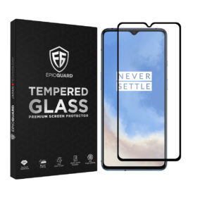 Folie Sticla EpicGuard OnePlus 7T Protectie Premium Ecran 3D, Full Cover, Negru